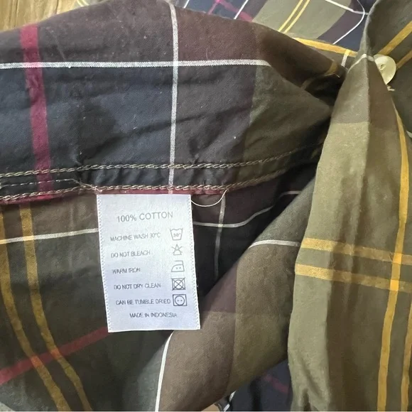 Barbour men’s button down size XL NWOT - Picture 4 of 6
